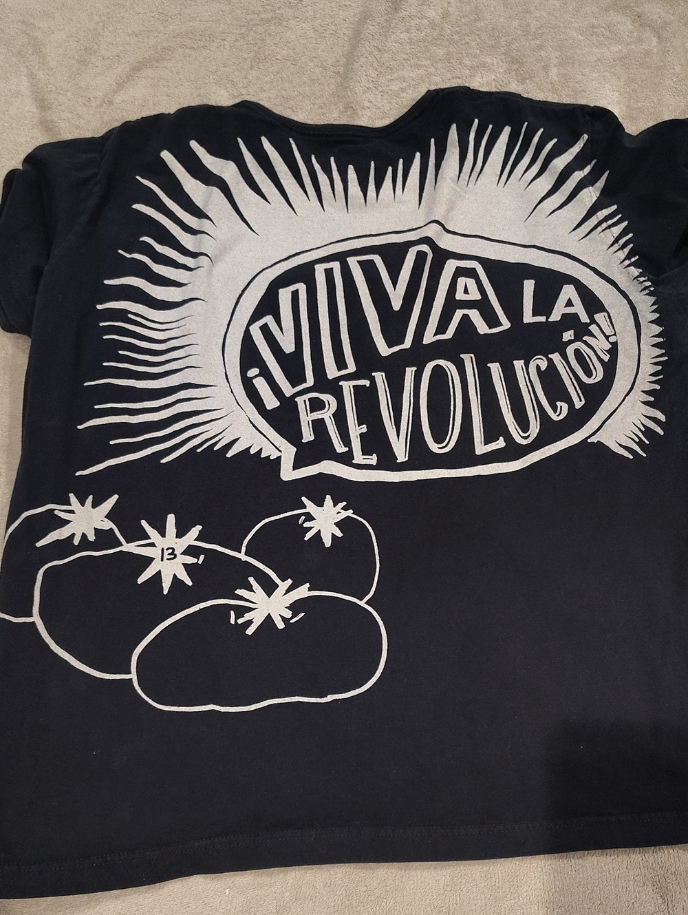 Chipotle "¡Viva La Revolución!" XL Black Graphic Men's Tee